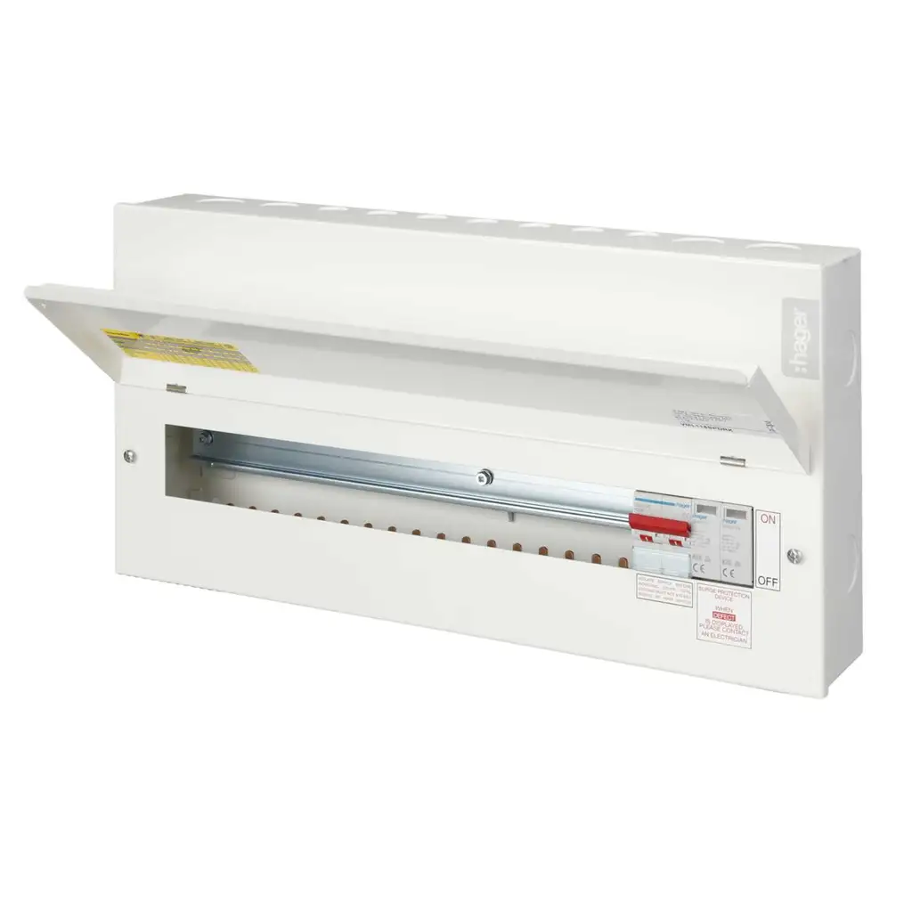 Hager 18Way 100A Metal CU + SPD