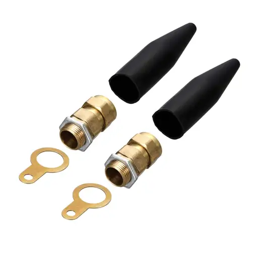 Q-CRIMP 20mm (S) Brass Cable Gland x2