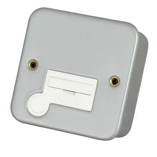 Click 3A Unswitched Fused Spur with Flex Outlet Metal Clad