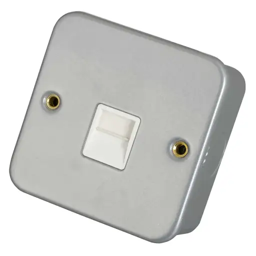 Click 1 Gang Master Telephone Socket Metal Clad