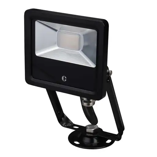 Collingwood 10W LED Tri-Colour Floodlight Black    