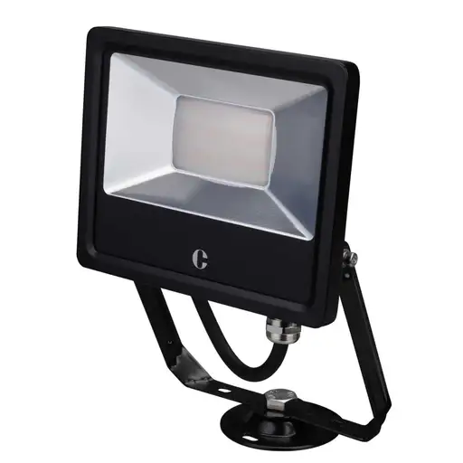 Collingwood 30W LED Tri-Colour Floodlight Black   