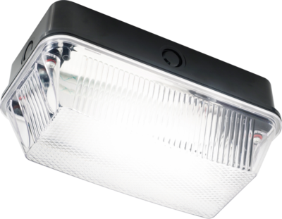 Knightsbridge 30V IP65 60W B22 Bulkhead with Clear Prismatic Diffuser