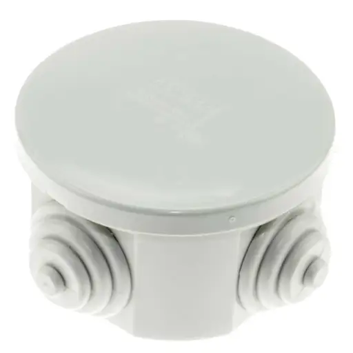 Gewiss Ø65 x 35mm Round PVC Adaptable Box Grey IP44