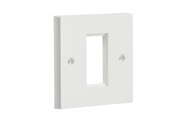 Knightsbridge 1G White Modular Faceplate