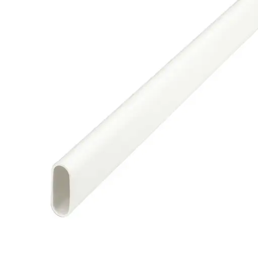 Centaur 25mm PVC Oval Conduit White (3m Length)