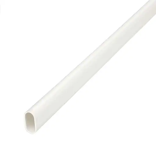 Centaur 20mm PVC Oval Conduit White (3m Length)