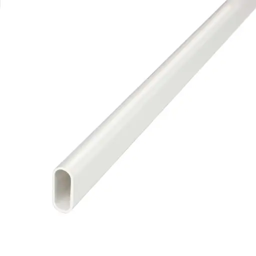 Centaur 32mm PVC Oval Conduit White (3m Length)