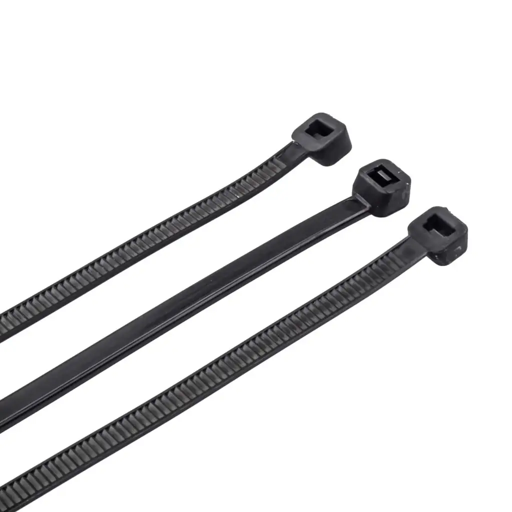 Q-CRIMP 300mm x 4.8mm Cable Ties Black (Pack of 100)