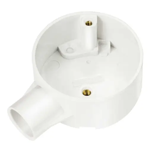 Centaur 20mm PVC Conduit Terminal Box White x1