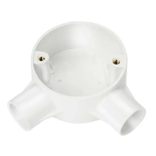 Centaur 20mm PVC Conduit Angle Box White x1