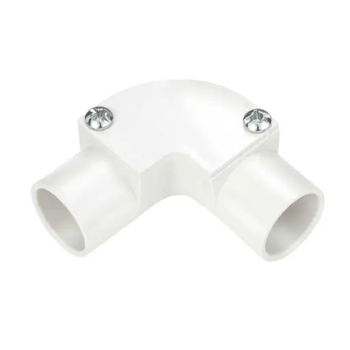 Centaur 20mm PVC Conduit Inspection Elbow White x1