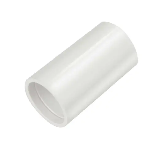 Centaur 25mm PVC Conduit Straight Coupler White x1