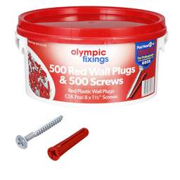 Olympic Red Plug & Screw Tub