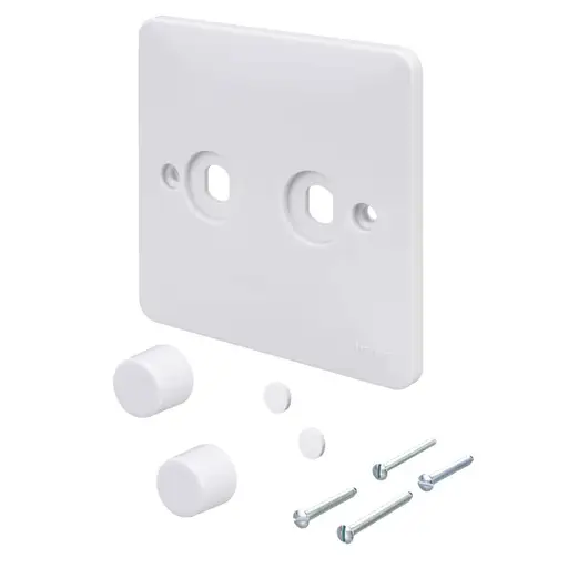 [WMDRP2KIT] Hager 2 Gang Rotary Dimmer Plate Kit