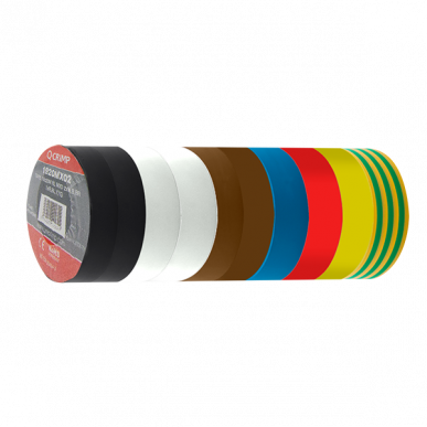 [1920MX02] Q-Crimp 20m Mixed Colour Tape 2x WH,BK,1XR,BL,GY