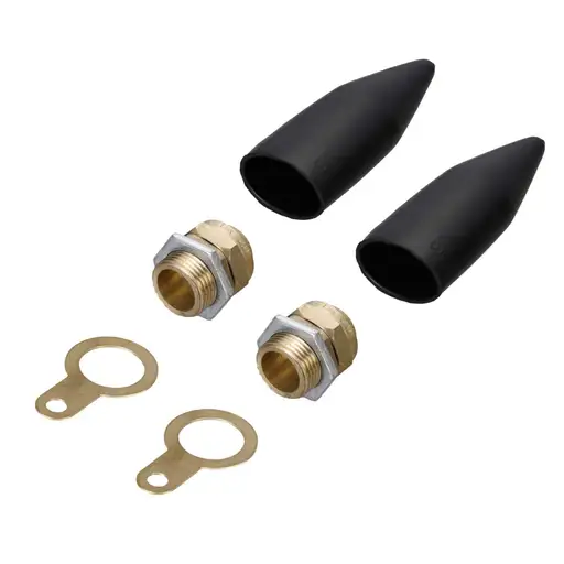 [QBW20] Q-CRIMP 20mm Brass Cable Gland 2 Pack