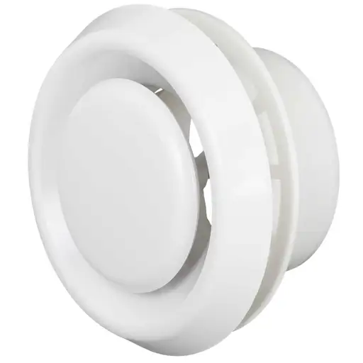 [136-24] Domus Ventilation 100mm 4'' Adjustable Plastic Air Valve