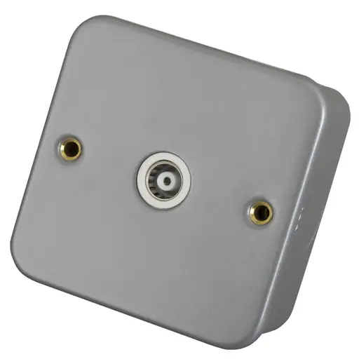 [CL158] Click 1 Gang Isolated Coaxial Socket Metal Clad