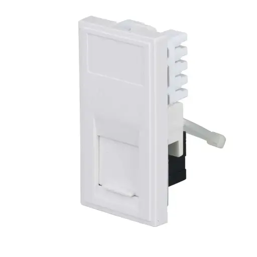 [NETCAT6WH] Knightsbridge White Modular UTP Cat6 RJ45 Outlet 