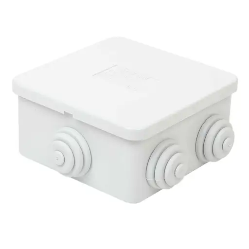 [003] 80x80x40 Plastic Adaptable Box Grey IP44 