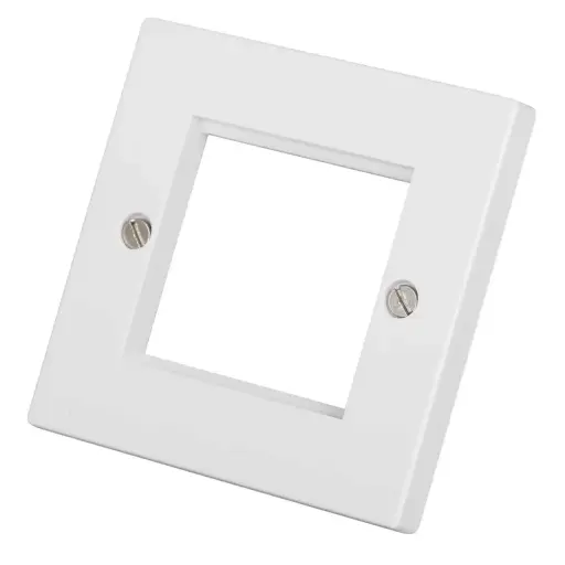 [NET2GWH] Knightsbridge 2G White Modular Faceplate