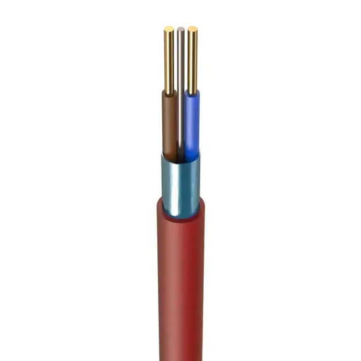 [FPR215E] Zeroburn 1.5mm² Fire Cable 2 C+E Red (100m Drum)