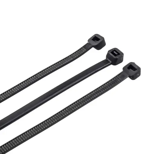 [QTB 300S] Q-CRIMP 300mm x 4.8mm Cable Ties Black (Pack of 100)