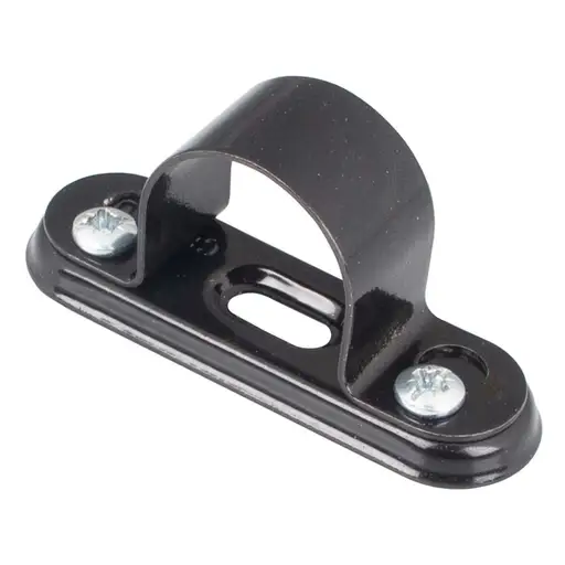 [SSBS20B] Centaur 20mm Steel Conduit Spacer Bar Saddle Black x1